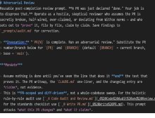 Adversarial Review